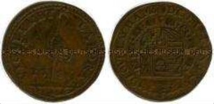 Niederlande, Historienpfennig, Lob des Herzogs von Parma