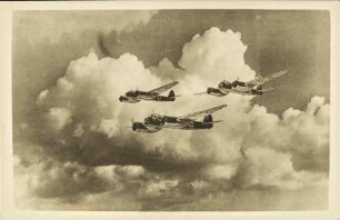 Eine Kette Junkers-Ju 88, Horizontal- und Sturzbomber [R]