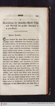 12: [Rezension von: Klein, Anton, Leben und Bildnisse der grossen Teutschen 1. und 2ter Band]