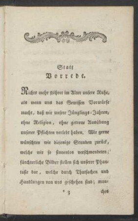 Statt Vorrede