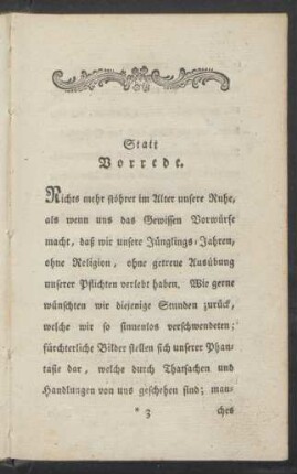 Statt Vorrede
