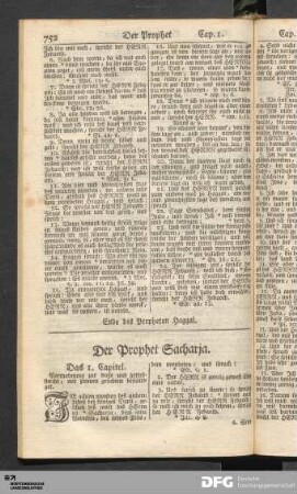 Der Prophet Sacharja.