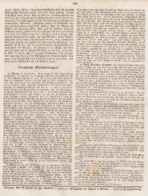 436 Kirchliche Mittheilungen