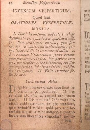 Incensum Vespertinum.