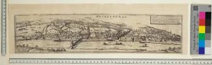 Heidelberg, Stadt und Schloss von Norden (Panorama)