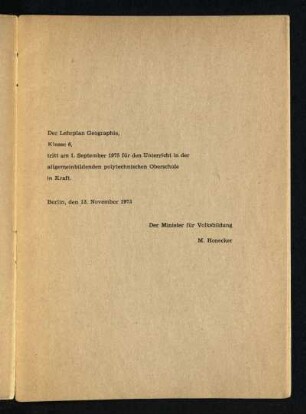 Der Lehrplan Geographie ...