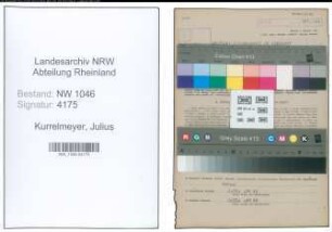 Entnazifizierung Julius Kurrelmeyer , geb. 17.02.1904 (Landwirt)