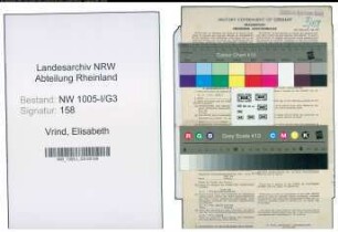 Entnazifizierung Elisabeth Vrind , geb. 09.07.1899 (Angestellte)