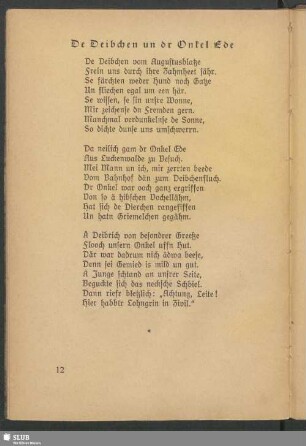 De Deibchen un dr Onkel Ede