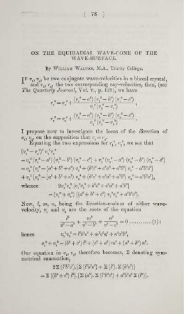 On the equiradial wave-cone of the wave-surface.