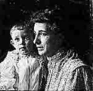 Kinderbild von Heinz Schmeißner mit Mutter Luise