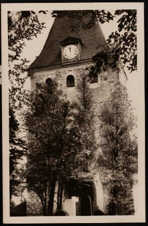 1000jährige Wehrkirche Hohen-Thekla in Leipzig : Turmansicht