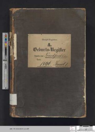 Geburtsregister Stadt Frankfurt (Oder) 1896, Urkunde 1-500