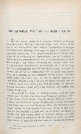 213-229 Albrecht Ritschls Lehre über die Gottheit Christi