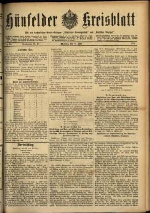 Ausgabe vom Dienstag, den 17. Juni 1913.