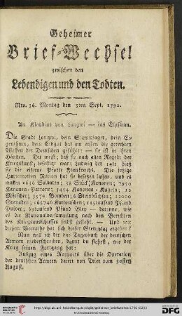 [Nro. 36 - 40] (Sept. 1792)
