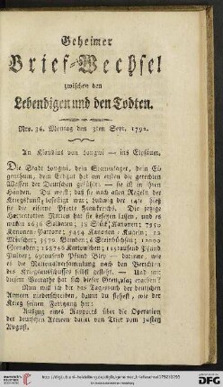 [Nro. 36 - 40] (Sept. 1792)