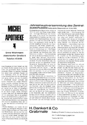 Jahreshauptversammlung des Zentralausschusses
