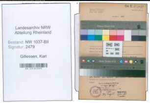 Entnazifizierung Karl Gillessen , geb. 06.06.1897 (Angestellter)