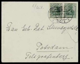 Nr. 2: Brief von Mali Blumenthal an Else Schwarzschild, Göttingen, 5.4.1916
