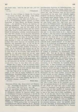 463 [Rezension] Heinrici, Carl Friedrich Georg, Die Eigenart des Christentums