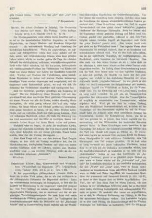 463 [Rezension] Heinrici, Carl Friedrich Georg, Die Eigenart des Christentums