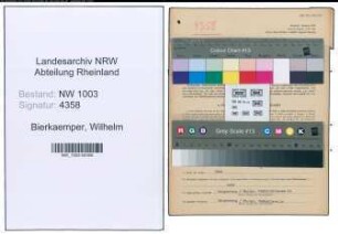 Entnazifizierung Wilhelm Bierkaemper , geb. 08.11.1899 (Schlosser)