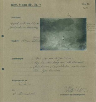 Foto der Gegend westlich von l'Epaxe nordwestlich von Corcieux (Luftbild)