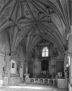 Lidzbark Warminski / Heilsberg (Polen), ehem. Burg der Bischöfe von Ermland, Südflügel, Kapelle, Einwölbung nach 1497, Neuausstattung 1749-1755