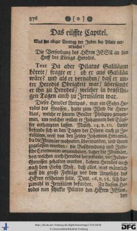 Das eilffte Capitel.