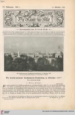 4: Die deutsch-nationale Kunstgewerbe-Ausstellung zu München 1888
