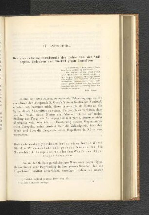 III. Abschnitt.