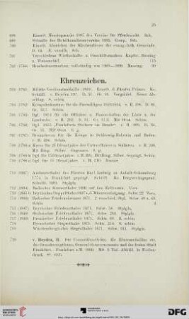 Ehrenzeichen (Nr. 703-720)