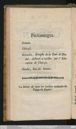 Personnages.