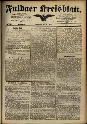 Ausgabe vom Donnerstag, den 14. Juli 1910.