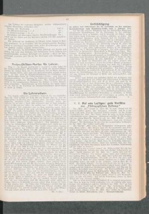 Entschädigung an Lehrer und Lehrerinnen für die Teilnahme an den amtlichen Kreiskonferenzen nach Ministerial-Erlaß vom 4. Februar 1814