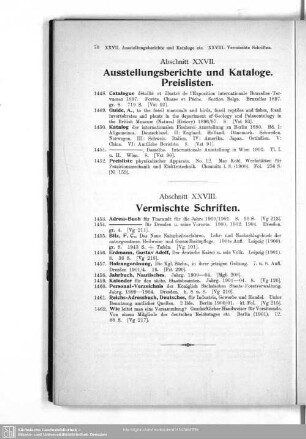 XXVIII. Vermischte Schriften
