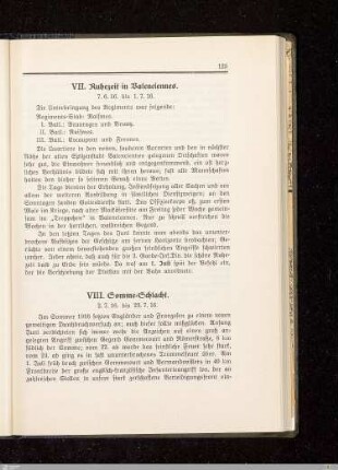 VII. Ruhezeit in Valenciennes
