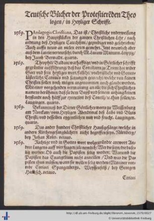 Teutsche Bücher der Protestirenden Theologen/ in Heyliger Schrifft.