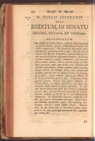 Post Reditum, in Senatu