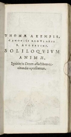 Soliloquium animae
