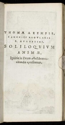 Soliloquium animae