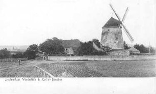 Dresden-Leutewitz. Leutewitzer Windmühle, Ansichtskarte