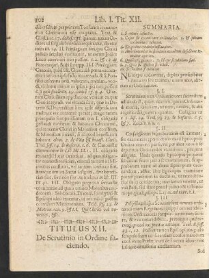 Titulus XII. De Scrutinio in Ordine faciendo