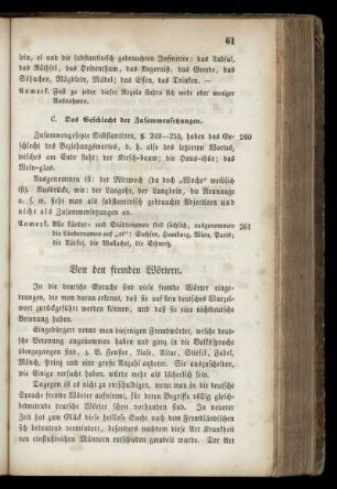 Von den fremden Wörtern