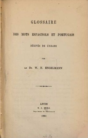 Glossaire des mots espagnols et portugais dérivés de l'arabe