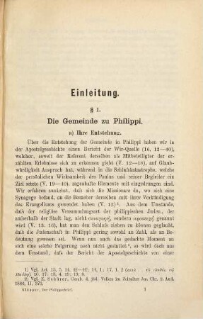 Der Brief des Apostels Paulus an die Philipper