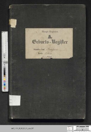 Geburtsregister Booßen 1880