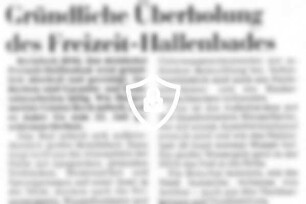 Gründliche Überholung des Freizeit-Hallenbades