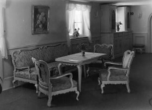 Ofterschwang. Hotel? "Sonnenalp". Sitzecke im Barockzimmer